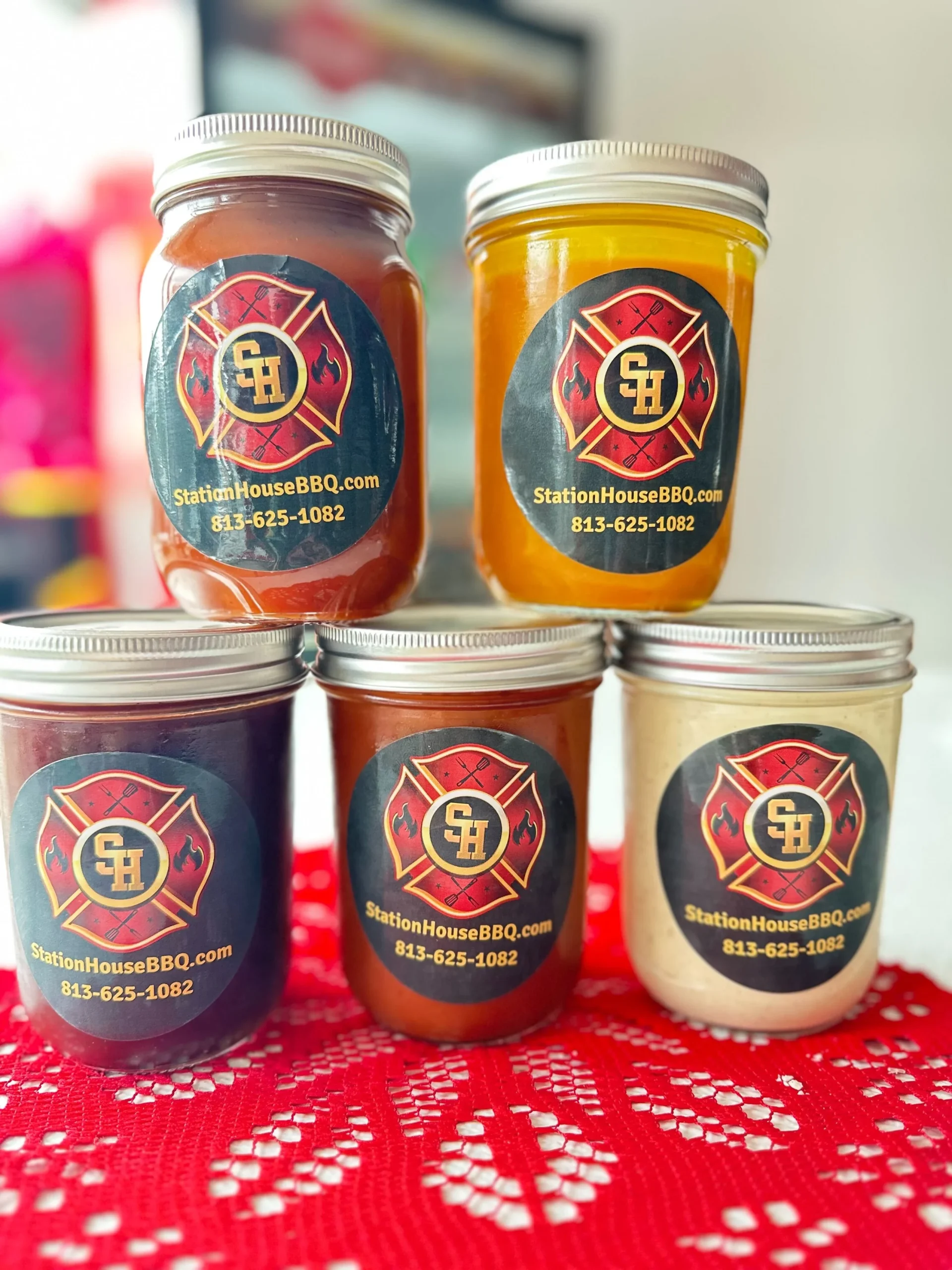 Jars of BBQ Sauce
